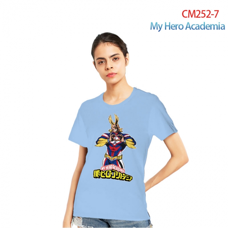 My Hero Academia Women's Printed short-sleeved cotton T-shirt from S to 3XL  CM252-7