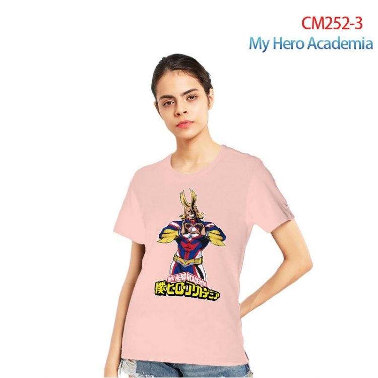 My Hero Academia Women's Printed short-sleeved cotton T-shirt from S to 3XL CM252-3