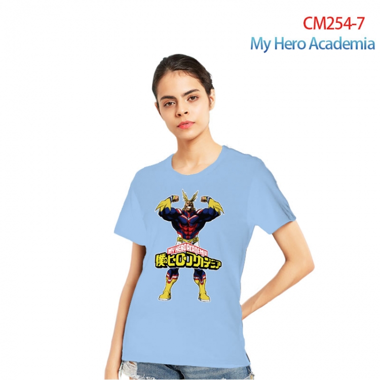 My Hero Academia Women's Printed short-sleeved cotton T-shirt from S to 3XL CM254-7