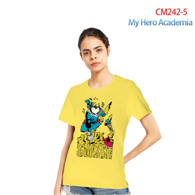 My Hero Academia Women's Printed short-sleeved cotton T-shirt from S to 3XL CM242-5