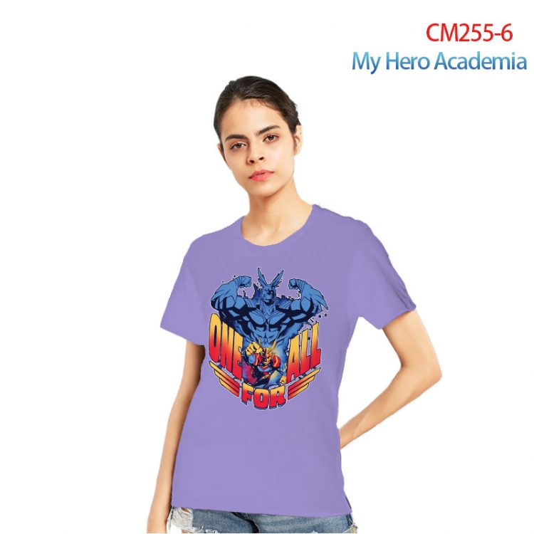 My Hero Academia Women's Printed short-sleeved cotton T-shirt from S to 3XL CM255-6