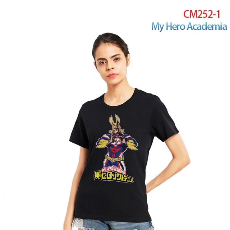 My Hero Academia Women's Printed short-sleeved cotton T-shirt from S to 3XL  CM252-1