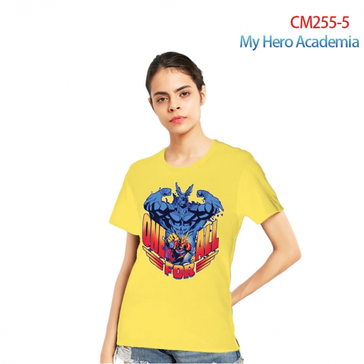 My Hero Academia Women's Printed short-sleeved cotton T-shirt from S to 3XL CM255-5