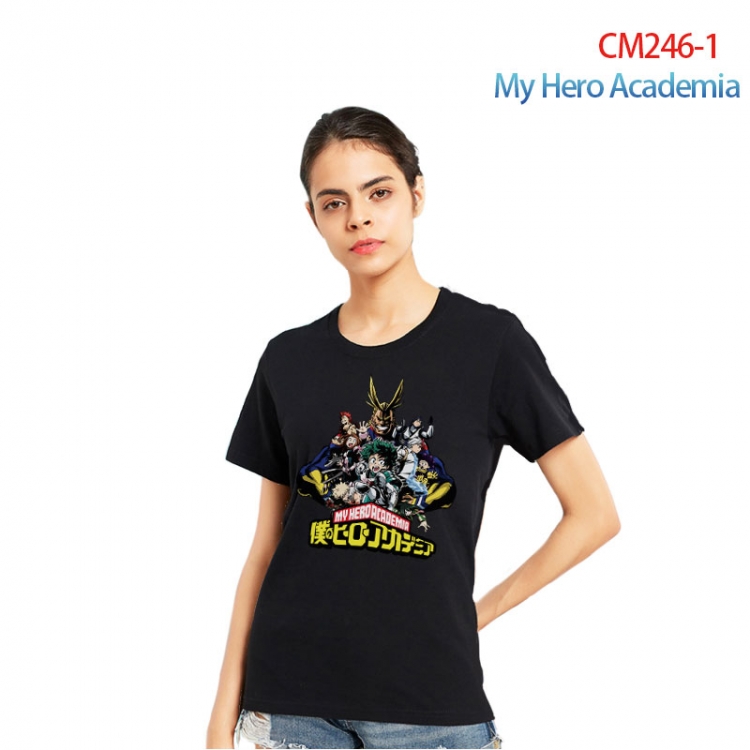 My Hero Academia Women's Printed short-sleeved cotton T-shirt from S to 3XL CM246-1