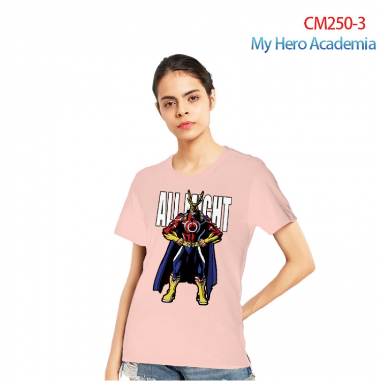 My Hero Academia Women's Printed short-sleeved cotton T-shirt from S to 3XL CM250-3