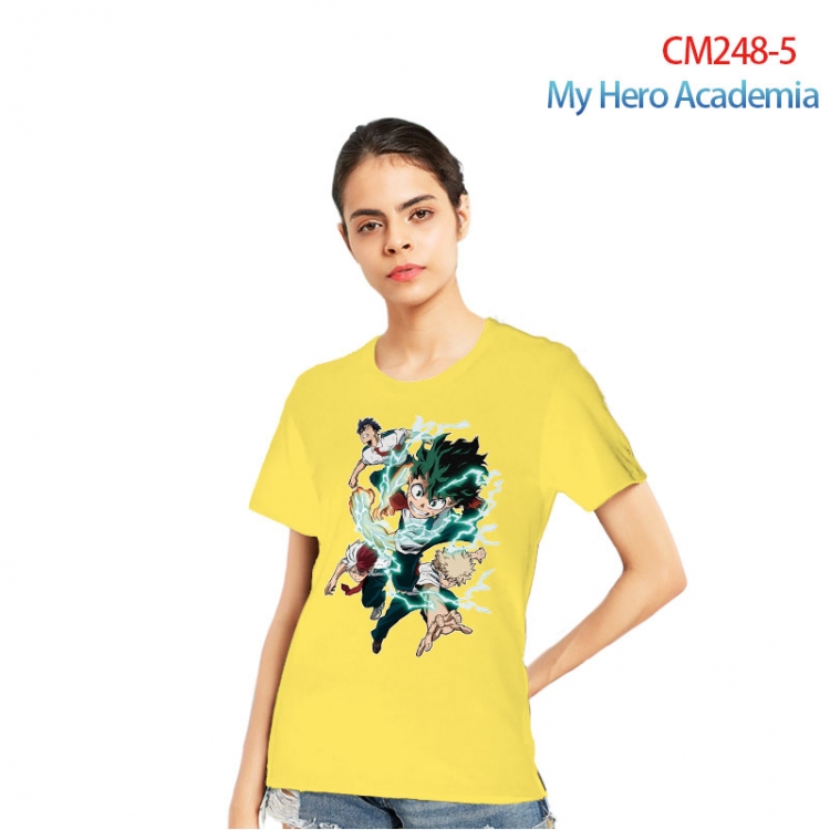 My Hero Academia Women's Printed short-sleeved cotton T-shirt from S to 3XL CM248-5