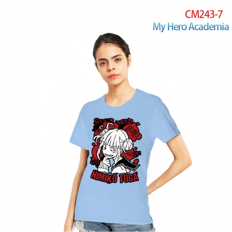 My Hero Academia Women's Printed short-sleeved cotton T-shirt from S to 3XL CM243-7