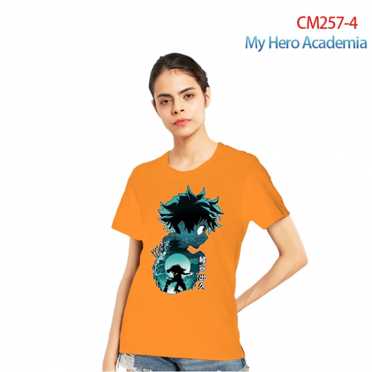 My Hero Academia Women's Printed short-sleeved cotton T-shirt from S to 3XL CM257-4