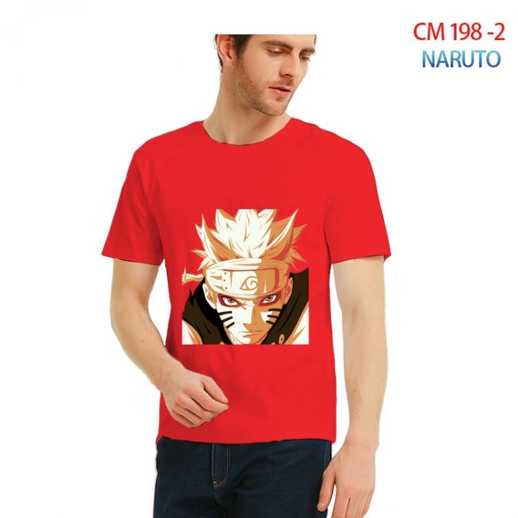Naruto Printed short-sleeved cotton T-shirt from S to 3XL CM 198 2