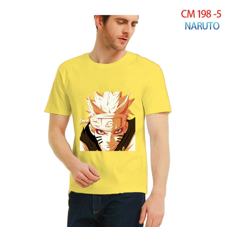 Naruto Printed short-sleeved cotton T-shirt from S to 3XL CM 198 5