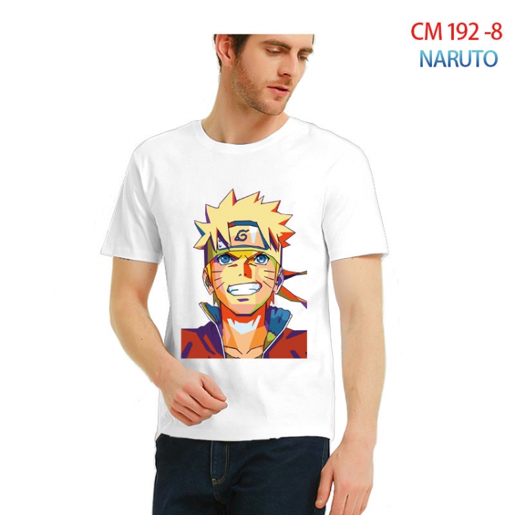 Naruto Printed short-sleeved cotton T-shirt from S to 3XL CM 192 8