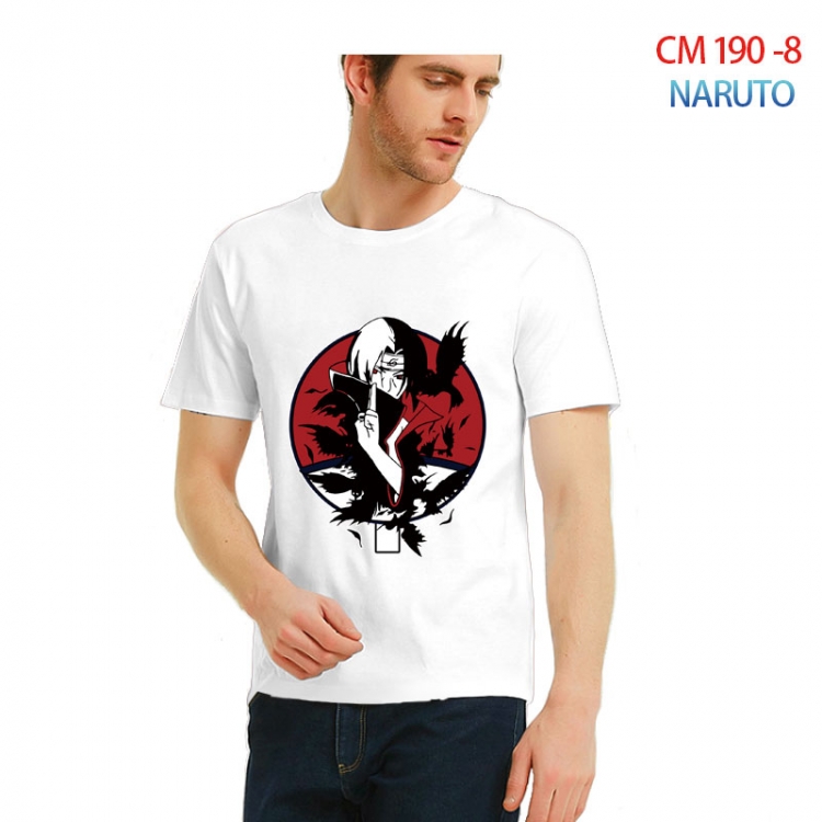 Naruto Printed short-sleeved cotton T-shirt from S to 3XL  CM 190 8