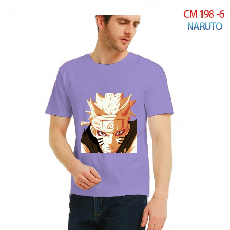 Naruto Printed short-sleeved cotton T-shirt from S to 3XL CM 198 6