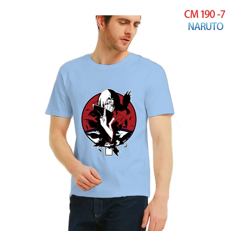 Naruto Printed short-sleeved cotton T-shirt from S to 3XL  CM 190 7