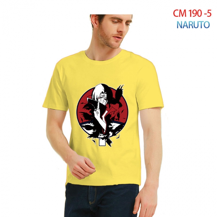 Naruto Printed short-sleeved cotton T-shirt from S to 3XL  CM 190 5