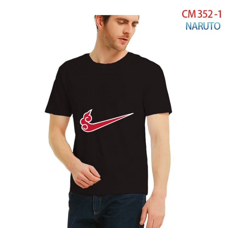 Naruto Printed short-sleeved cotton T-shirt from S to 3XL   CM 352 1