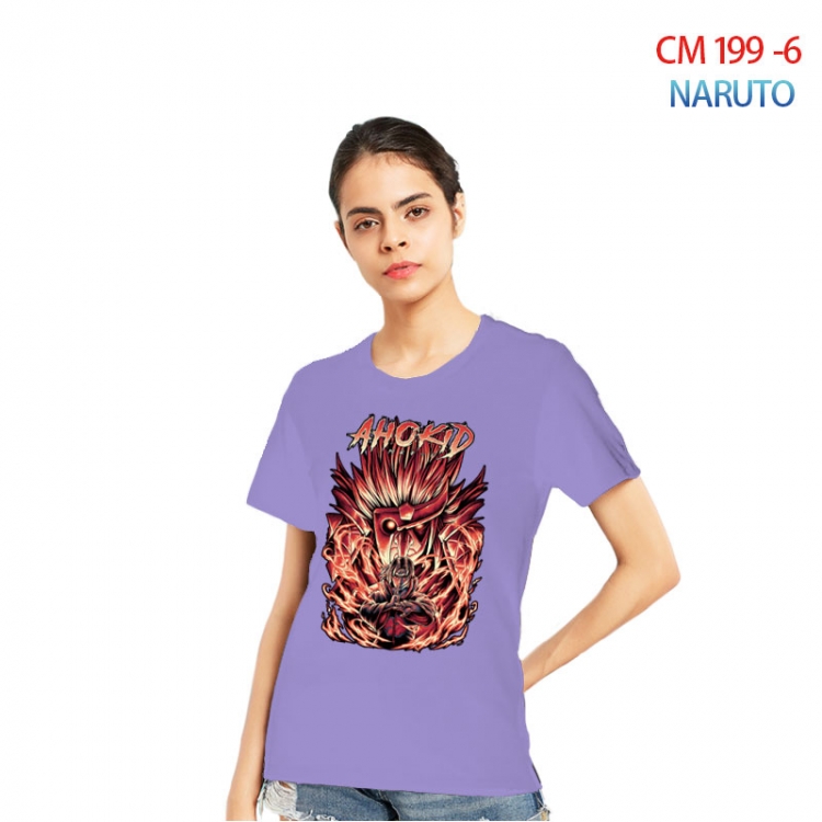 Naruto Women's Printed short-sleeved cotton T-shirt from S to 3XL  CM 199 6