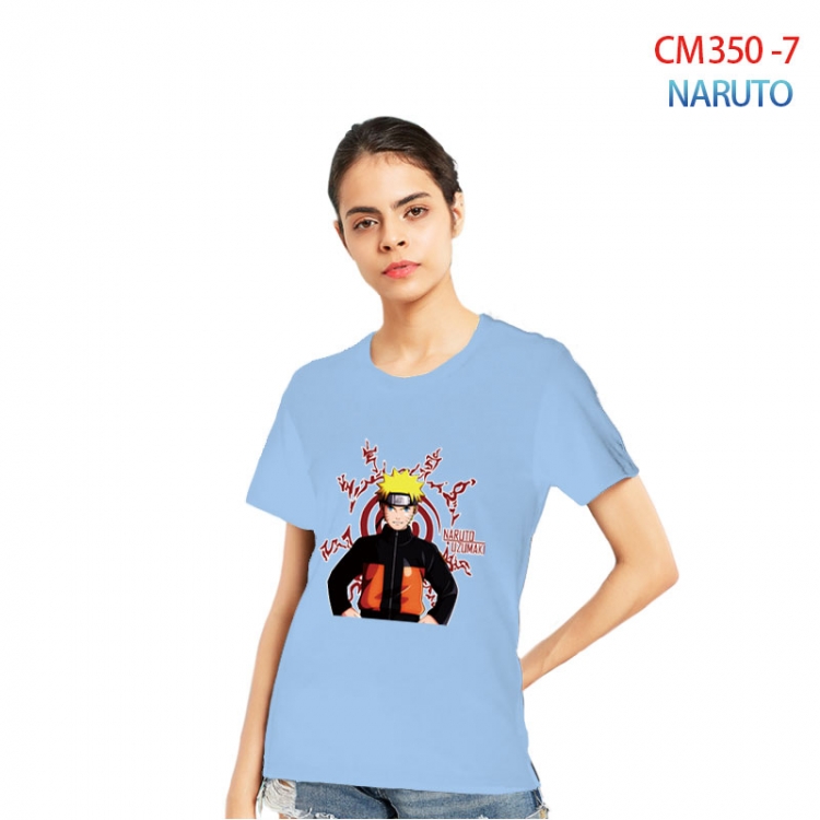 Naruto Women's Printed short-sleeved cotton T-shirt from S to 3XL  CM 350 7