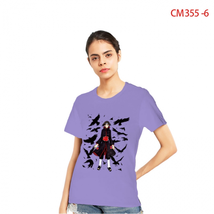 Naruto Women's Printed short-sleeved cotton T-shirt from S to 3XL  CM 355 6