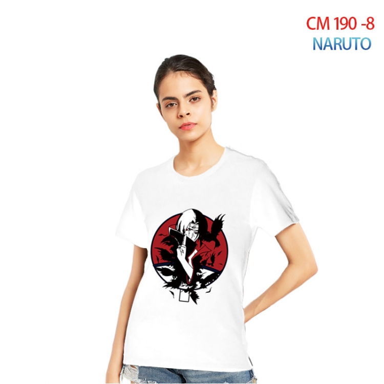 Naruto Women's Printed short-sleeved cotton T-shirt from S to 3XL  CM 190 8