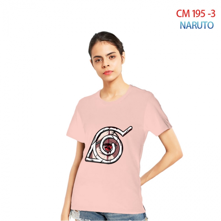 Naruto Women's Printed short-sleeved cotton T-shirt from S to 3XL   CM 195 3
