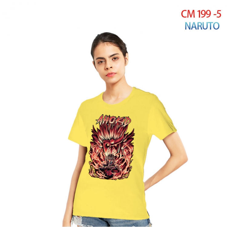 Naruto Women's Printed short-sleeved cotton T-shirt from S to 3XL  CM 199 5