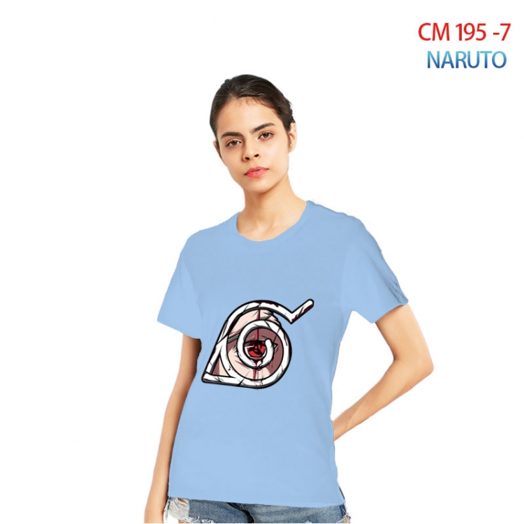 Naruto Women's Printed short-sleeved cotton T-shirt from S to 3XL CM 195 7