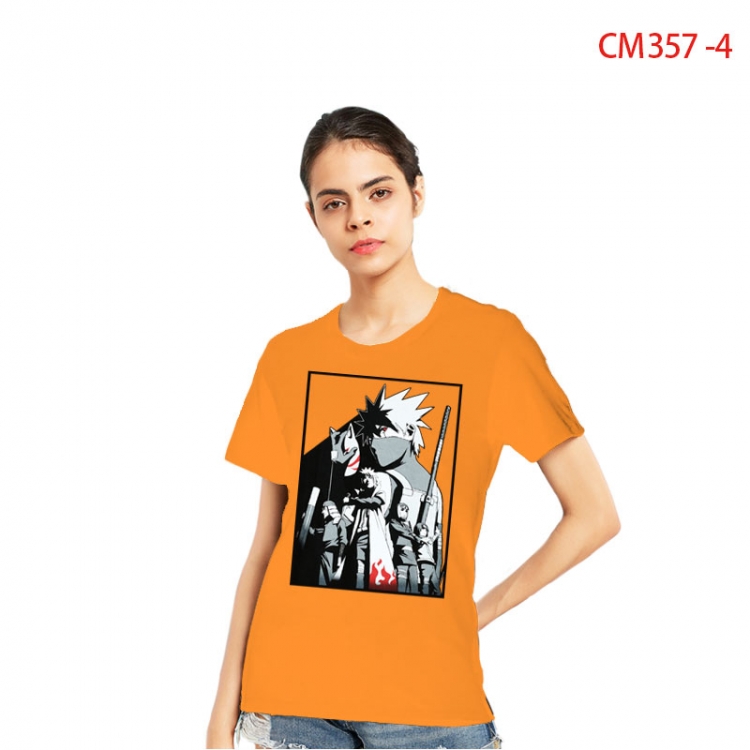 Naruto  Women's Printed short-sleeved cotton T-shirt from S to 3XL  CM 357 4