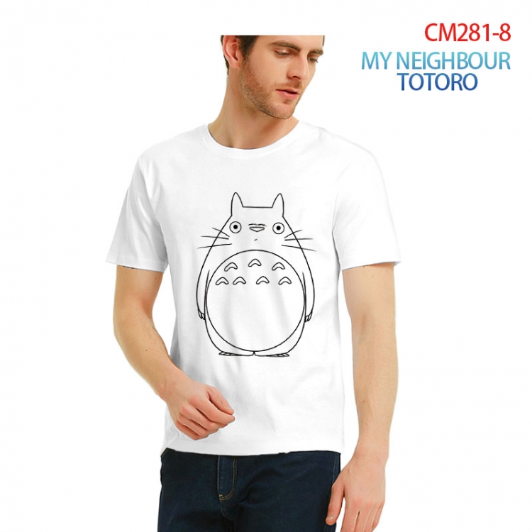 TOTORO Printed short-sleeved cotton T-shirt from S to 3XL CM281-8
