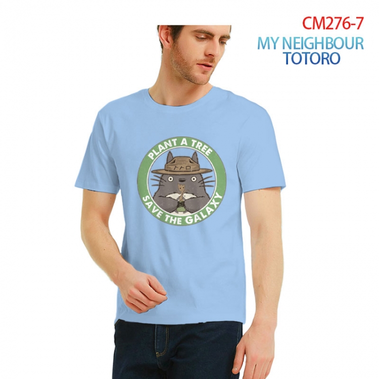 TOTORO Printed short-sleeved cotton T-shirt from S to 3XL  CM276-7