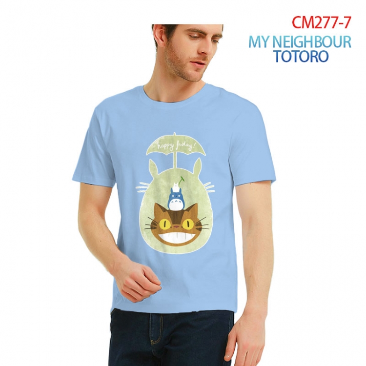 TOTORO Printed short-sleeved cotton T-shirt from S to 3XL CM277-7