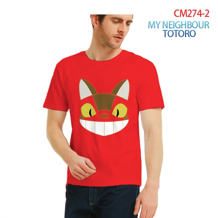 TOTORO Printed short-sleeved cotton T-shirt from S to 3XL CM274-2