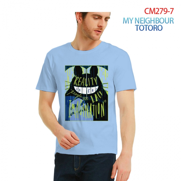 TOTORO Printed short-sleeved cotton T-shirt from S to 3XL  CM279-7