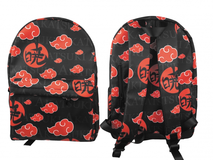 Naruto Animation surrounding printed student backpack