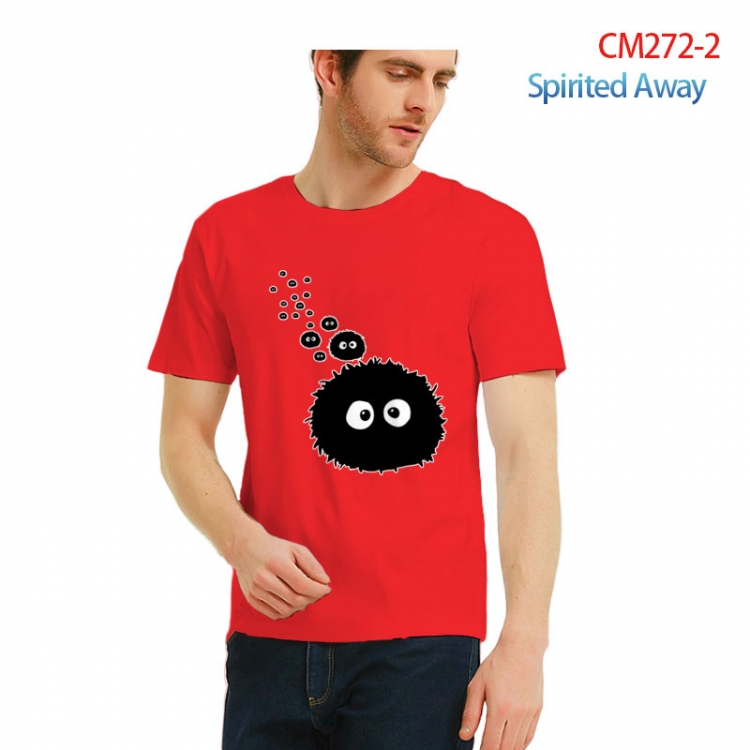 Spirited Away Printed short-sleeved cotton T-shirt from S to 3XL CM272-2
