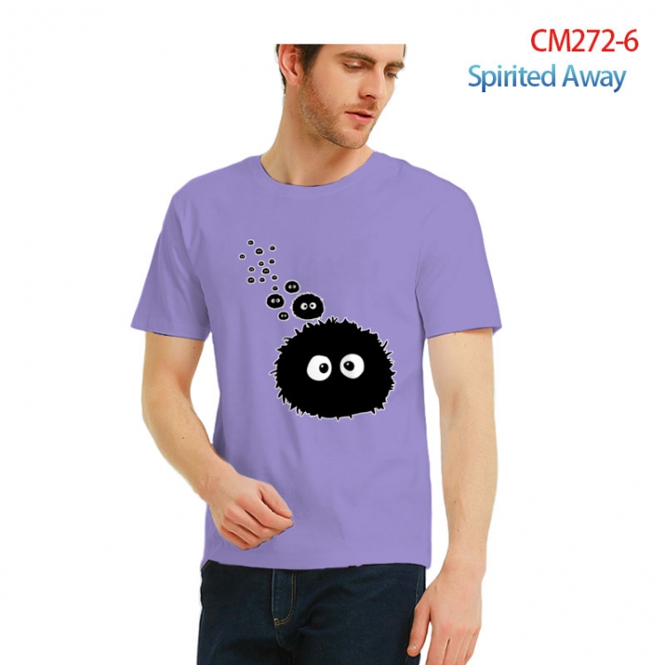 Spirited Away Printed short-sleeved cotton T-shirt from S to 3XL   CM272-6