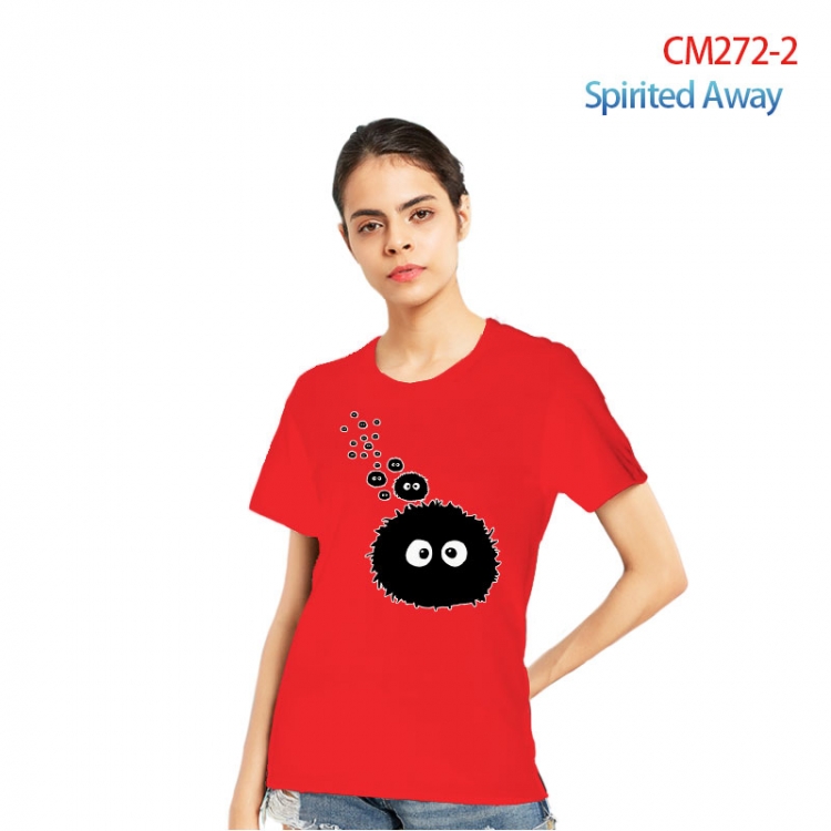 Spirited Away Women's Printed short-sleeved cotton T-shirt from S to 3XL  CM272-2