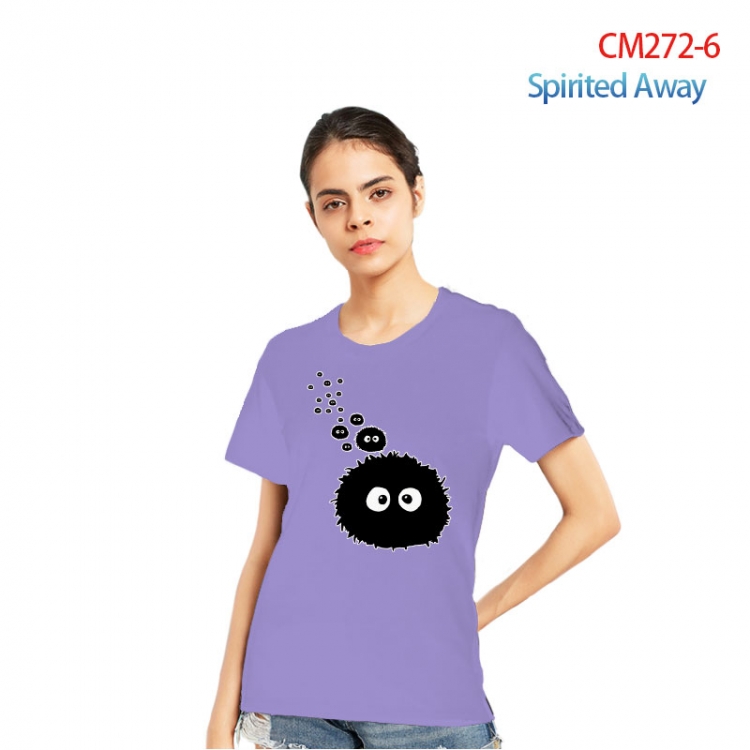 Spirited Away Women's Printed short-sleeved cotton T-shirt from S to 3XL  CM272-6