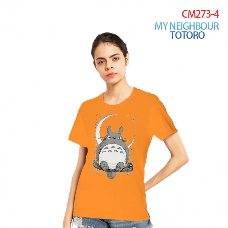 TOTORO Women's Printed short-sleeved cotton T-shirt from S to 3XL CM273-4