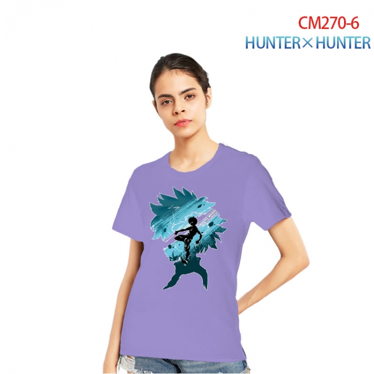 HunterXHunter Women's Printed short-sleeved cotton T-shirt from S to 3XL   CM270-6