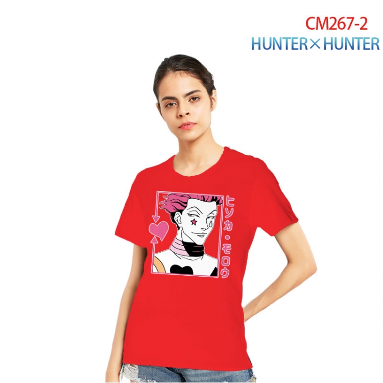 HunterXHunter Women's Printed short-sleeved cotton T-shirt from S to 3XL   CM267-2