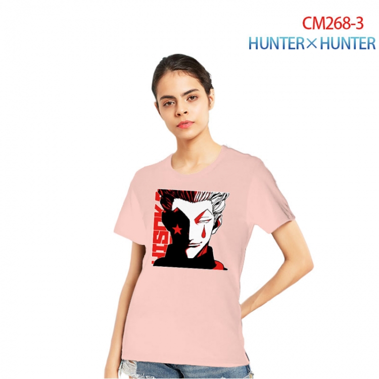 HunterXHunter Women's Printed short-sleeved cotton T-shirt from S to 3XL   CM268-3