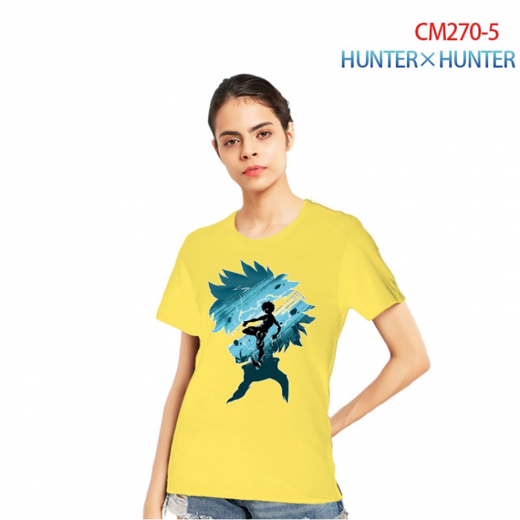 HunterXHunter Women's Printed short-sleeved cotton T-shirt from S to 3XL   CM270-5