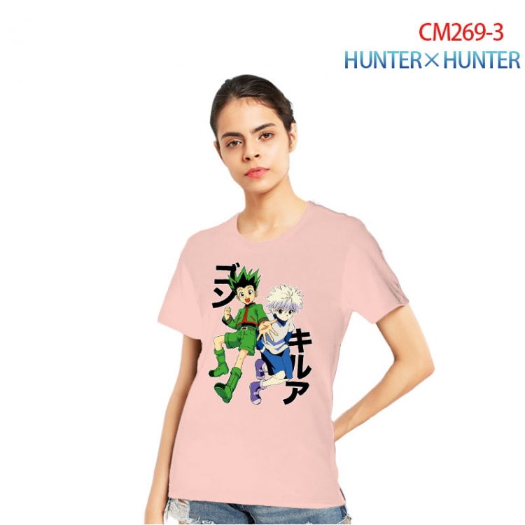 HunterXHunter Women's Printed short-sleeved cotton T-shirt from S to 3XL   CM269-3