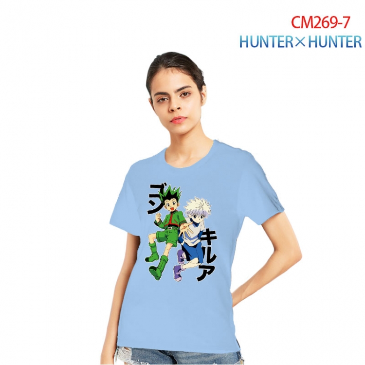 HunterXHunter Women's Printed short-sleeved cotton T-shirt from S to 3XL   CM269-7