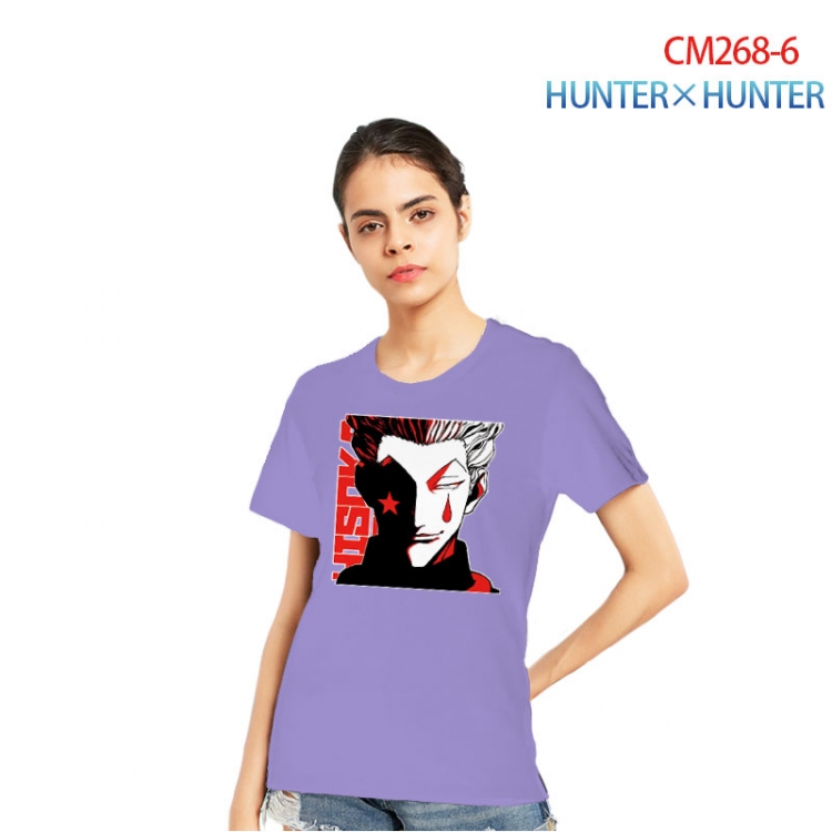 HunterXHunter Women's Printed short-sleeved cotton T-shirt from S to 3XL   CM268-6