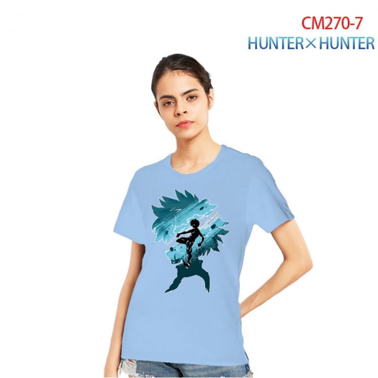 HunterXHunter Women's Printed short-sleeved cotton T-shirt from S to 3XL   CM270-7