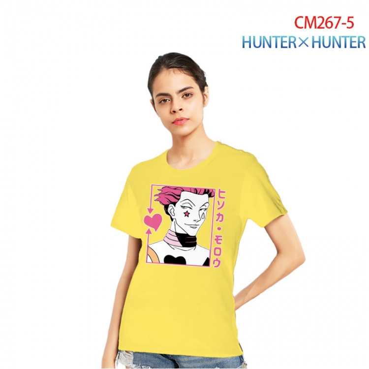 HunterXHunter Women's Printed short-sleeved cotton T-shirt from S to 3XL   CM267-5