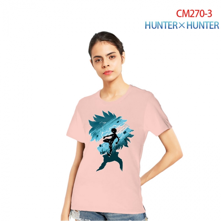 HunterXHunter Women's Printed short-sleeved cotton T-shirt from S to 3XL   CM270-3