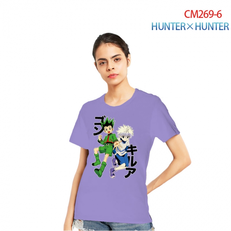 HunterXHunter Women's Printed short-sleeved cotton T-shirt from S to 3XL    CM269-6